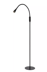 Lucide - ZOZY - Lampadaire / lampe de lecture - LED Dim. - 1x4W 3000K - 3 StepDim - Noir