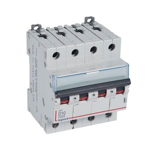 Legrand - Disj. DX³ 10000A/16kA 4P D10 400V - 4 modules