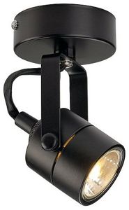 SLV LIGHTING - Spot 79, wand/plafondlamp, GU10 50W 230V, zwart
