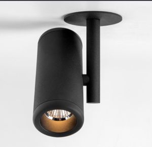 MODULAR - Médard ceiling recessed LED warm dim flood GE black struc