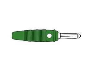 Velleman - Banaanstekker 4mm met dwargat en soldeeraansluiting / groen (bula 30k)