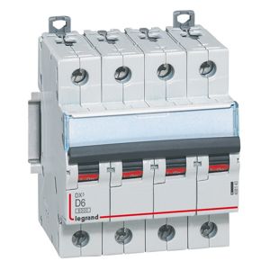 Legrand - Disj. DX³ 6000A/10kA 4P D06 400V 4 modules