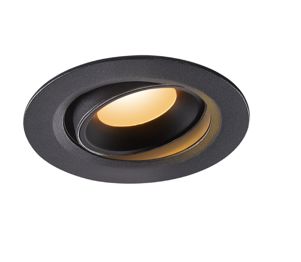 SLV LIGHTING - NUMINOS MOVE DL M, plafonnier encastré à LED indoor noir / noir 4000 K 55 ° inclinable et pivotant
