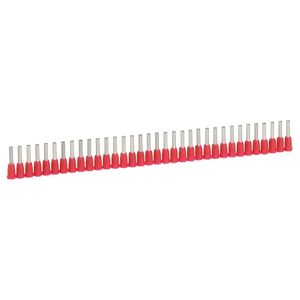Legrand - Embout Starfix section 1 mm² 25x40 -rouge- collerette isol.
