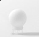 MODULAR - Placebo glass ball up (Ø155mm) white matt