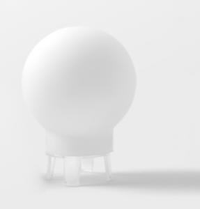 MODULAR - Placebo glass ball up (Ø90mm) white matt