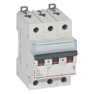 Legrand - Autom. DX³ 6000A/10kA 3P C01 400V 3 modules