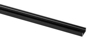 PROLUMIA - Aluminium profiel 3m zwart RAL 9005 mat Opbouw, 8mm, zwart