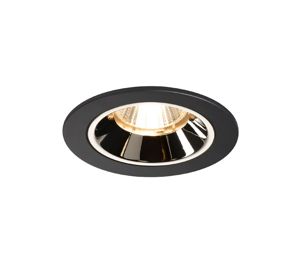 SLV LIGHTING - NUMINOS DL S, plafonnier encastré à LED indoor noir / chromé 4000 K 20 °