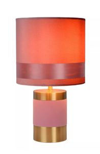Lucide - EXTRAVAGANZA FRIZZLE - Lampe de table - Ø 18 cm - 1xE14 - Rose