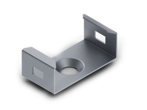 Velleman - Montagebeugel voor aluminiumprofiel voor ledstrip slimline breedte 8 mm - verenstaal - zilver