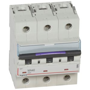 Legrand - Automaten DX³ MA 3P 40A 400V - 50KA - 4,5mod