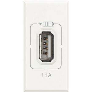 Bticino - Axo chargeur USB 1.1A 1 mod blanc