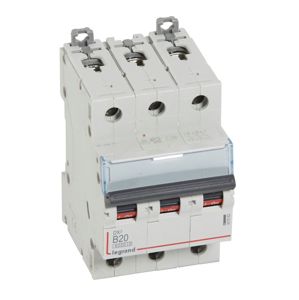 Legrand - Autom. DX³ 6000A/10kA 3P B20 400V - 3 modules