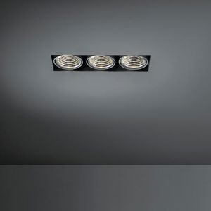 MODULAR - Mini multiple trimless for smartrings 3x LED 3000K GE black