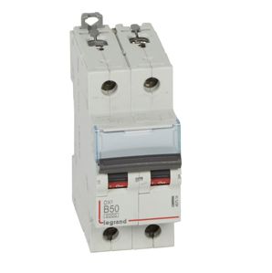 Legrand - Autom. DX³ 6000A/10kA 2P B50 230/400V - 2 modules