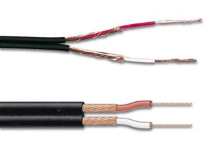Velleman - Cable cote a cote blinde 2 x 0.25mm - noir