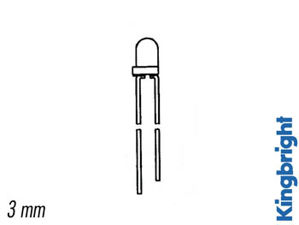 Velleman - Knipperled 3mm groen diffuus