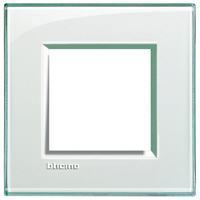 Bticino - LL-Plaque rectangul. 2 mod aquamarine