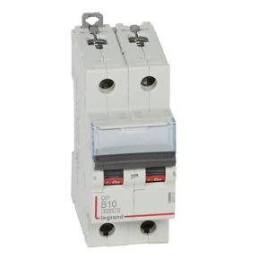 Legrand - Autom. DX³ 6000A/10kA 2P B10 230/400V - 2 modules