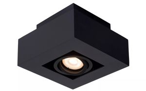 Lucide - XIRAX - Plafondspot - LED Dim to warm - GU10 - 1x5W 2200K/3000K - Zwart