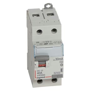 Legrand - Diff schak DX³ 2P 30mA 40A Type A - 2 modules