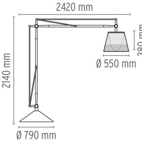 FLOS - SUPERARCHIMOON OUTDOOR EUR GRE