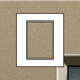 Bticino - LL-Plaque rectangul. 3+3 mod square