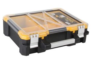 Velleman - Plastic opbergkoffer met verwijderbare bakjes - 380 x 340 x 110 mm