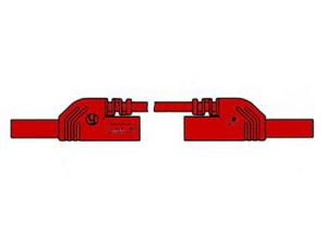 Velleman - Contact protected injection-moulded measuring lead 4mm 25cm / red (mlb-sh/ws 25/1)
