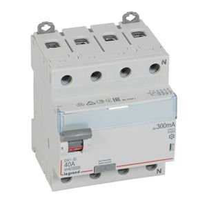 Legrand - Diff schak DX³ 4P 300mA 40A Type A - 4 modules