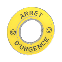 SCHNEIDER - Noodstopetiket 3D "Arrêt D'Urgence"