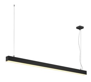 SLV LIGHTING - Q-LINE DALI SINGLE LED,pendant, dimmable, 1500mm,black