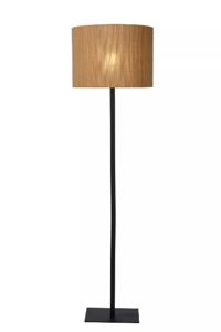 Lucide - MAGIUS - Vloerlamp - Ø 42 cm - 1xE27 - Licht hout