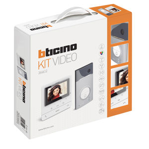 Bticino, videofoon kit met 1 drukknop Linea 3000 + Classe100V16E
