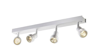 SLV LIGHTING - PURI CW, indoor wand- en plafondopbouwlamp, quad, QPAR51, wit, 4x50W