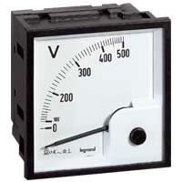 Legrand - Voltmeter 500 V - vierkant meting op deur XL 800/4000