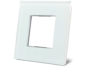 Velleman - Plaque de recouvrement en verre pour bticino® livinglight, blanc