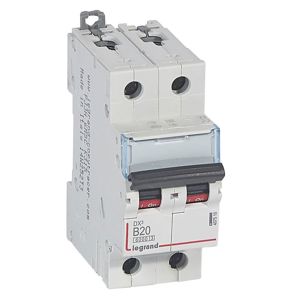 Legrand - Autom. DX³ 6000A/10kA 2P B20 230/400V - 2 modules