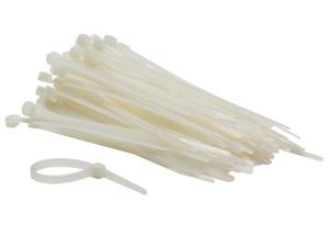 Velleman - Jeu de serre-câbles en nylon - 4.6 x 120 mm - blanc (100 pcs)