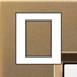 Bticino - LL-Plaque rectangul. 3+3 mod bronze
