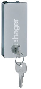 Hager - Slot met sleutel nr. 405 voor transparante deur vega