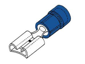 Velleman - Vrouwelijke connector 6.4mm blauw