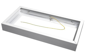 Teco - Cadre apparent Blanc pour dalle Led 30x60