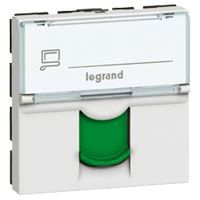 Legrand - RJ45 cat 6A STP 2 mod groen LCS² Mosaic groene kleur