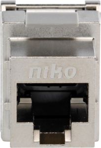 Niko, Connecteur RJ45 blindé cat. 6 pour des bandes passantes jusqu'à 250MHz