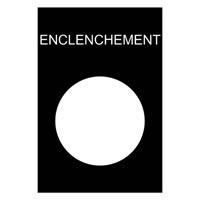 SCHNEIDER - ETIKET - Ø 22 - 30 X 40 MM - ENCLENCHEMENT
