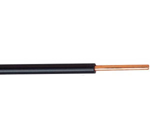 VOB kabel / draad 4 mm² Eca - zwart (H07V-U) - VOB4ZW