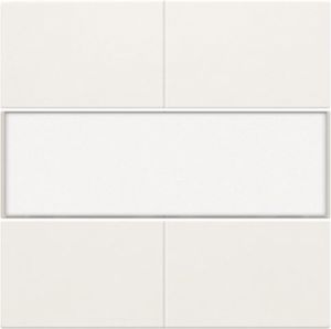 Niko Original White, Set de finition avec porte-étiquette pour bouton-poussoir quadruple, libre de potentiel, 24 V
