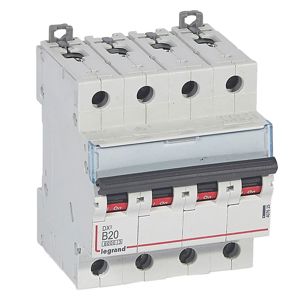 Legrand - Autom. DX³ 6000A/10kA 4P B20 400V - 4 modules